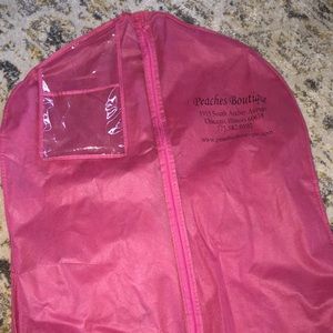 Peaches boutique pink dress bag